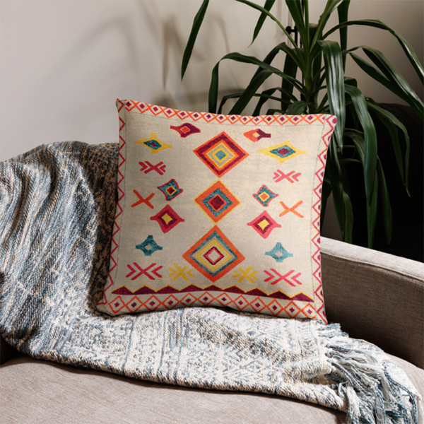 Oriental Boho Moroccan Throw Pillow