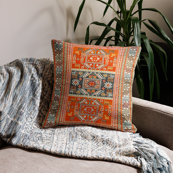 Oriental Boho Moroccan Throw Pillow