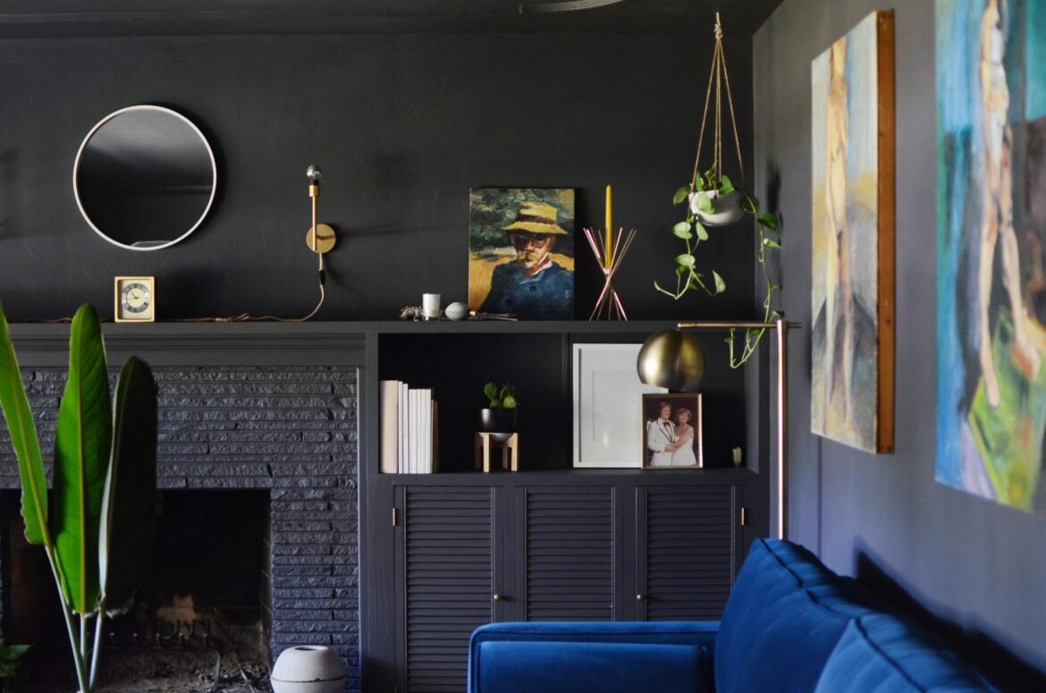 2024’s Enigmatic Elegance: Unveiling the Artistry of ‘Near-Black’ Wall Paints in Home Decor Trends