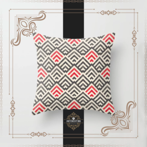 Geometric Seamless Wallpaper Pattern Illustration Throw Pillow