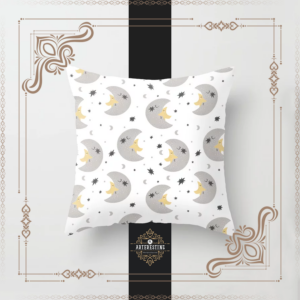 Stellar Whispers: Celestial Charms for Little Ones Throw Pillow