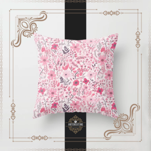 Roseate Serenity: Ethereal Pink Sapphire Watercolors Throw Pillow