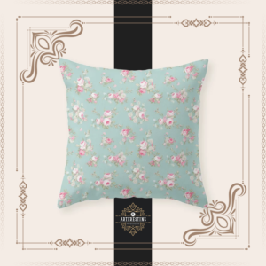 Rustic Elegance Mid-Century Cottagecore Blooms Throw Pillow