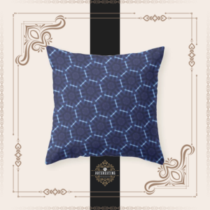 African Indigo Inspirations Throw Pillow