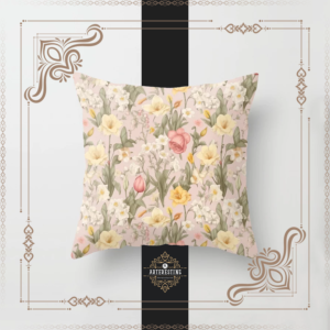 Blooming Elegance: Enchanting Roses of Spring Throw Pillow