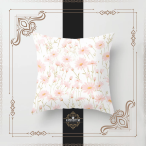 himsical Windflowers: Dancing Petals in Watercolor Throw Pillow