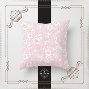 Vintage Bloom Melody: Delicate Pink Garden Florals in Watercolor Throw Pillow