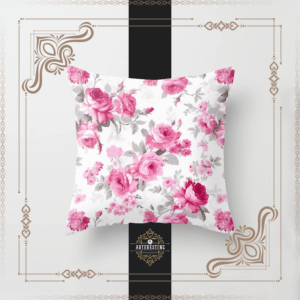 Blush Symphony: Vintage Pink Roses in Watercolor Artistry Throw Pillow