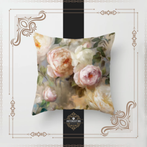 Chill & Bloom IV: Winter-Floral Artworks Throw Pillow