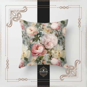 Positivity in Bloom: Enchanting Watercolor Floral Garden Throw Pillow