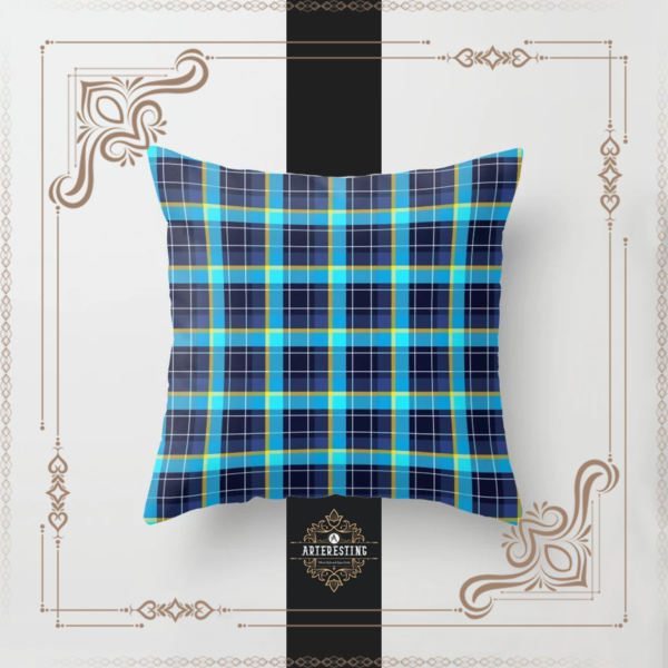 Tartan Seamless Checkered Plaid Pattern Throw Pillow