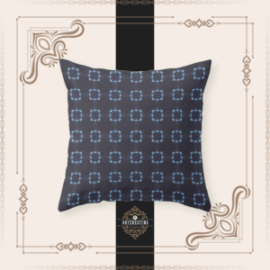 African Heritage in Indigo Throw Pillow