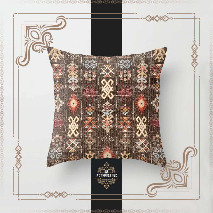 Bohemian Traditional Berber Handmade Moroccan Style Throw Pillow