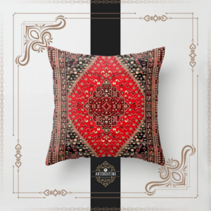 Antique Treasures: Vintage Heritage in Moroccan Bohemian Style Throw Pillow