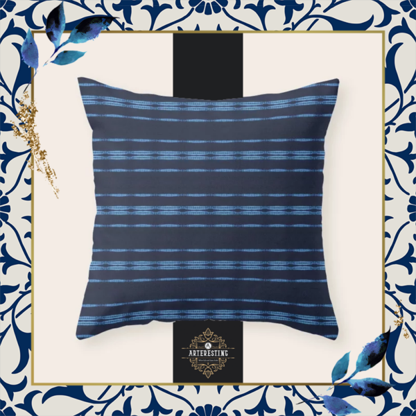 Moroccan Indigo Charm Pillow Design