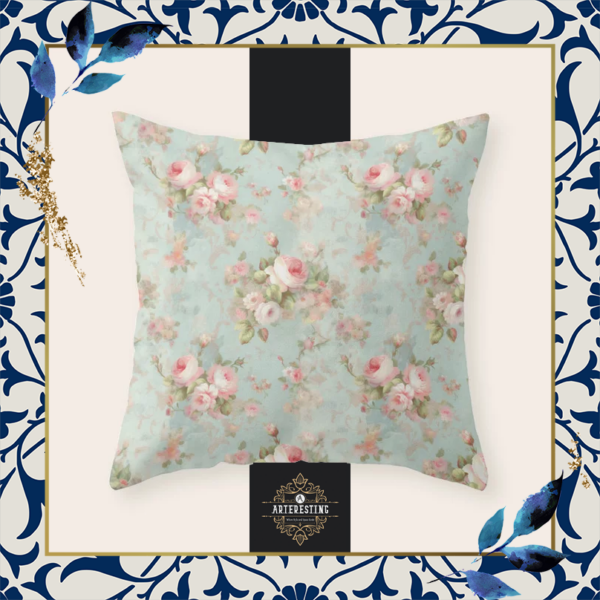 Timeless Vintage Floral Pillow Design