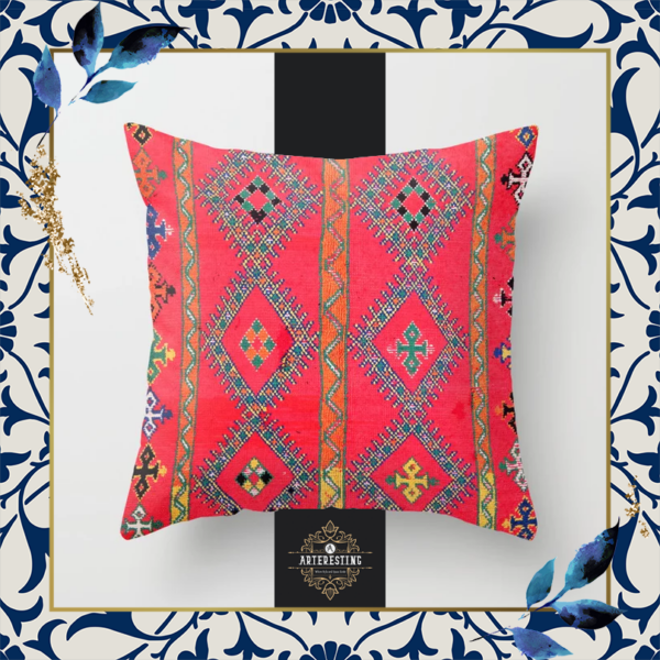 Handwoven Moroccan Splendor Pillow