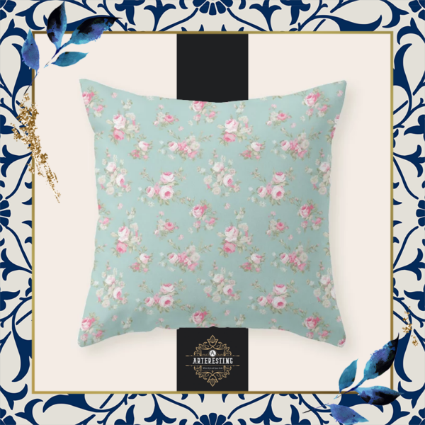 Cottage Core Vintage Floral Pillow Cover