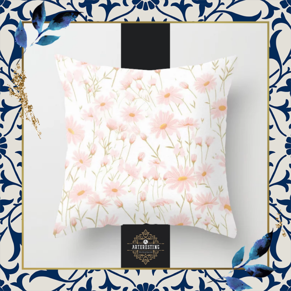 Floral Cottage Charm Throw Pillow