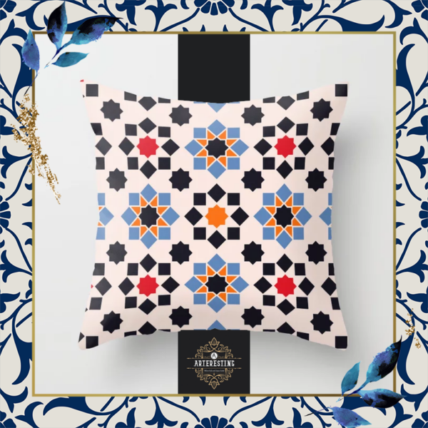 Exotic Patterns Moroccan Pillow