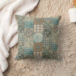 Boho Andalusian Geometry Pillow