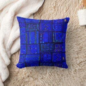 Calm Indigo Moroccan Pillow