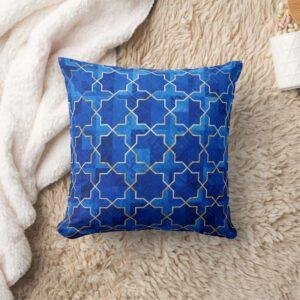 Andalusian Blue Moroccan Pillow