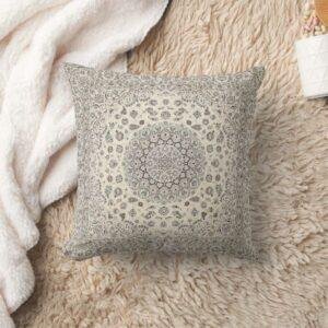 Damascus Style Geometry Pillow