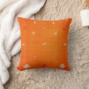 Desert Orange Heritage Pillow