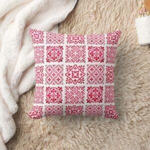 Andalusian Blush Geometry Pillow