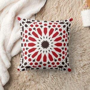Andalusian Crimson Zellige Pillow