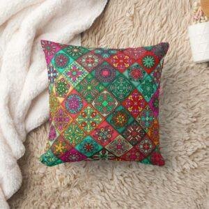Sacred Geometry Boho Pillow