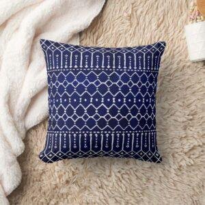 Blue Bohemian Moroccan Pillow