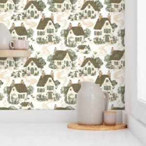 Wallpaper in Rustic Cottage Hut Whispers