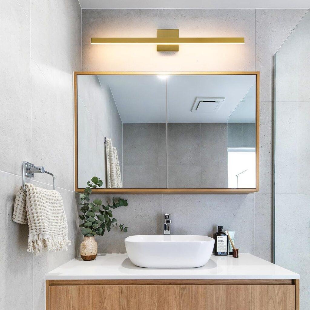 Modern Vanity Light Gold Bathroom Light Fixture