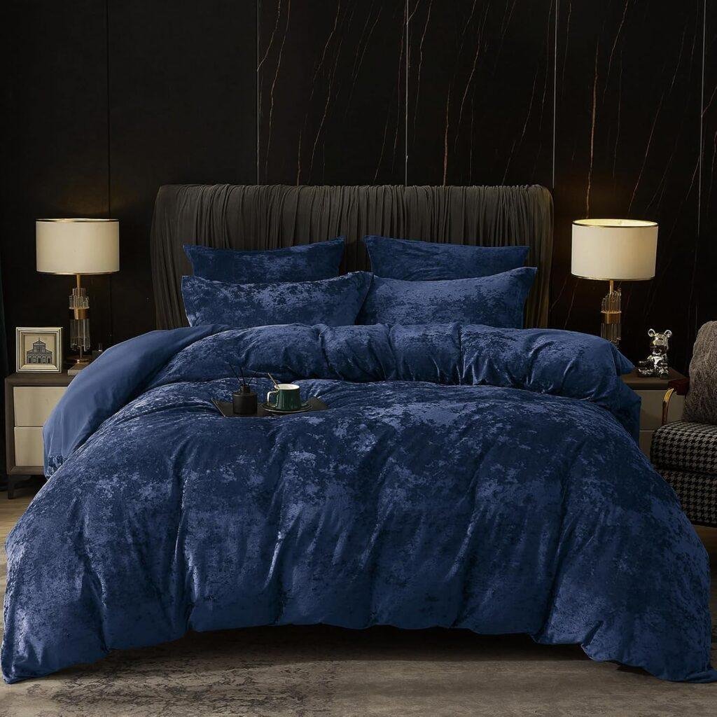 Luxury Cozy Flannel Duvet Cover with Pillow Shams Bedding Collection