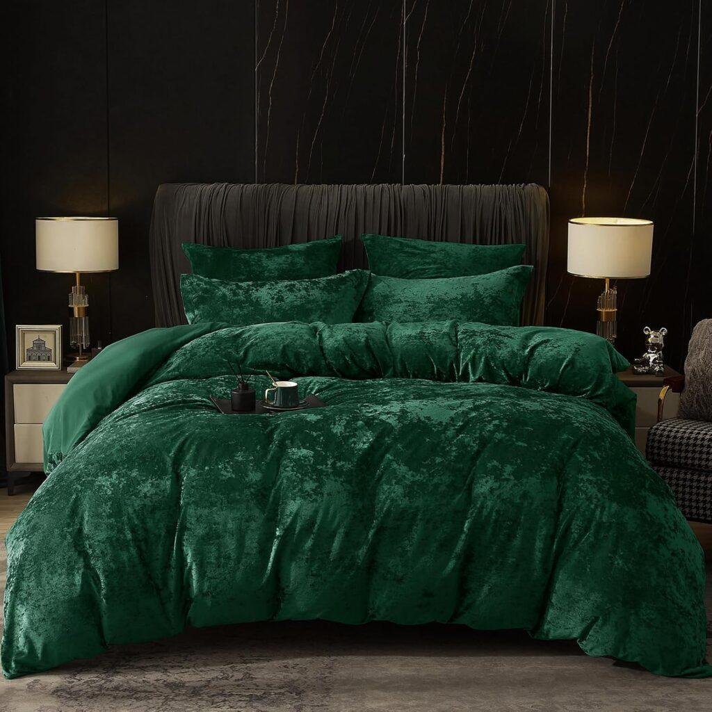 Luxury Cozy Flannel Duvet Cover with Pillow Shams Bedding Collection