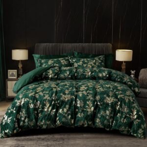 Luxury Cozy Flannel Duvet Cover with Pillow Shams Bedding Collection
