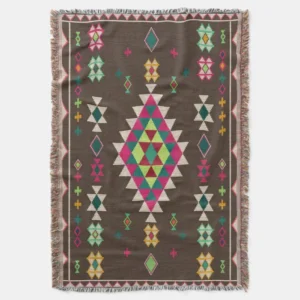 Desert Soul: Moroccan Heritage Charm Throw Blanket