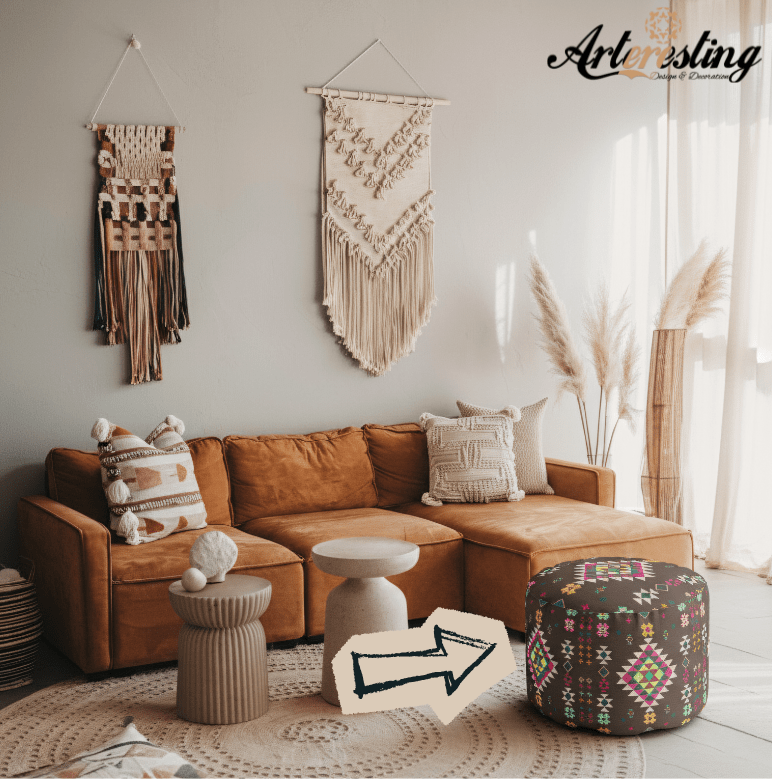 Desert Soul: Moroccan Heritage Charm Pouf