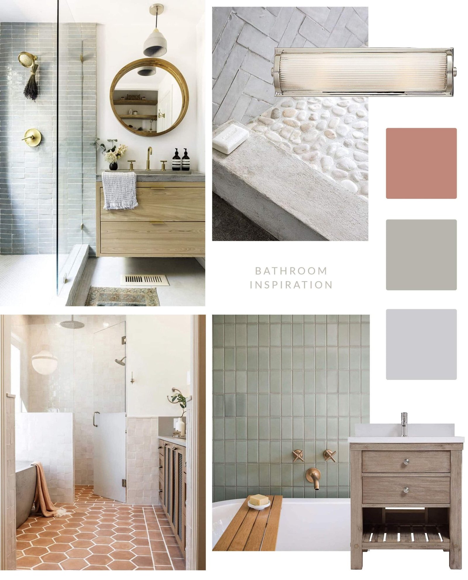 Basement Bathroom Inspiration Board