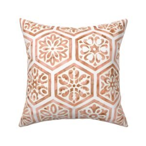 Throw Pillow in Desert Dream Moroccan Mosaic