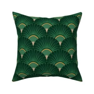 Throw Pillow in Emerald Moroccan Heritage Mosaic