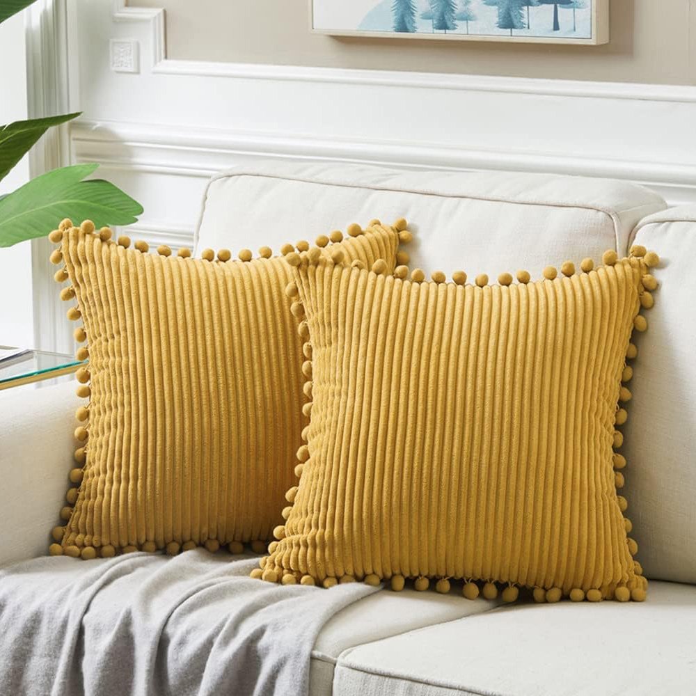Mustard Velvet Pillow