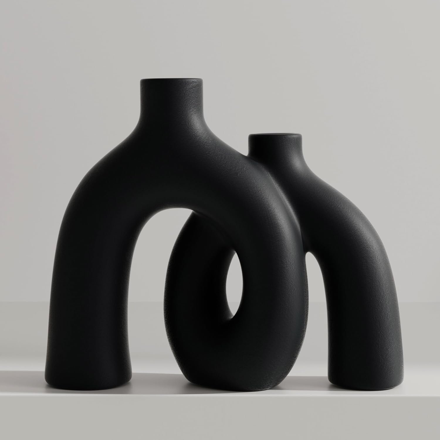 Black Modern Vase