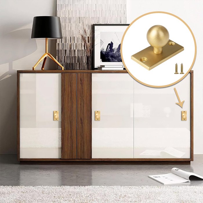 Polished Nickel Latch