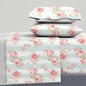 Sheet Set in Rustic Blossoms Vintage Charm in Cottage Farmhouse Art