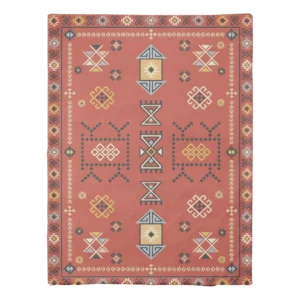 Grand Atlas Star — Ornate Andalusian Berber Mosaic Duvet Cover