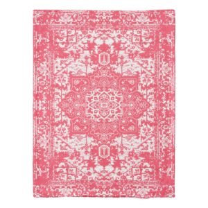 Pink Petals on Kilim Dreams Duvet Cover