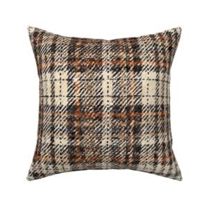Throw Pillow in Toasted Russet & Charcoal Heritage Plaid